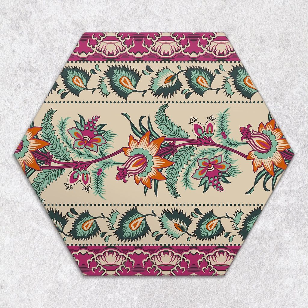 Glas-Herdabdeckplatten Glaskeramikkochfeld-Abdeckung Spritzschutz Glas hexagon 40 cm Mosaik