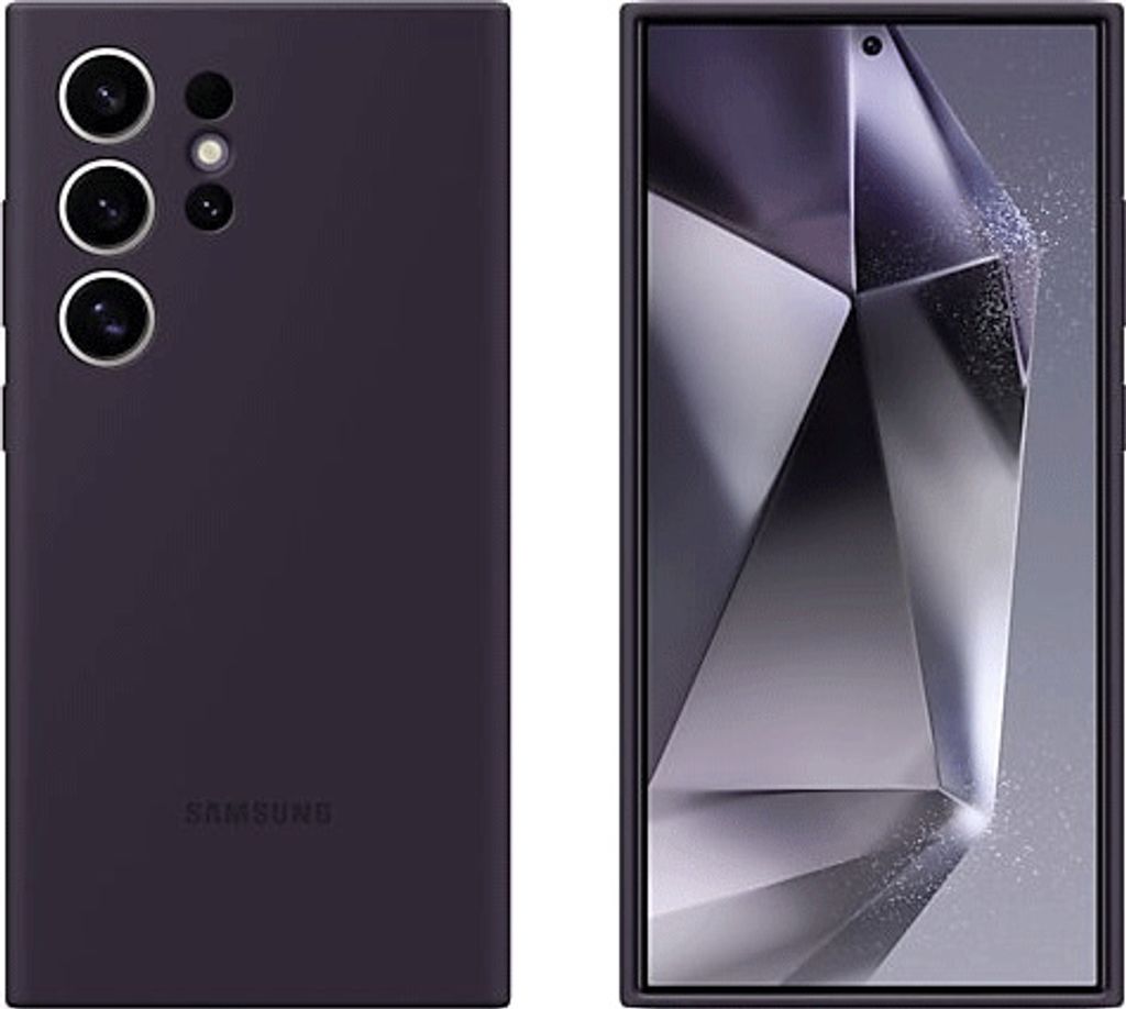 Samsung Silicone Case für Galaxy S24 Ultra dark violet Produktbild 
