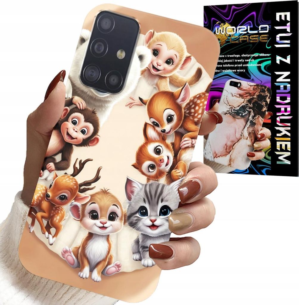 Fall Für Samsung Galaxy A51 - Rucksack Für Kinder Im Wald Tiere Fall