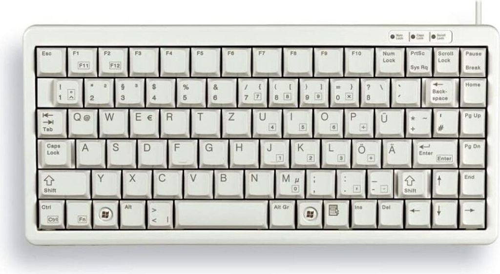 Cherry Compact-Keyboard G84-4100 - Tastatur - USB