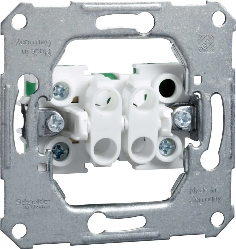 Interrupteur bouton poussoir double à encastrer - 2 contacts NO 122510