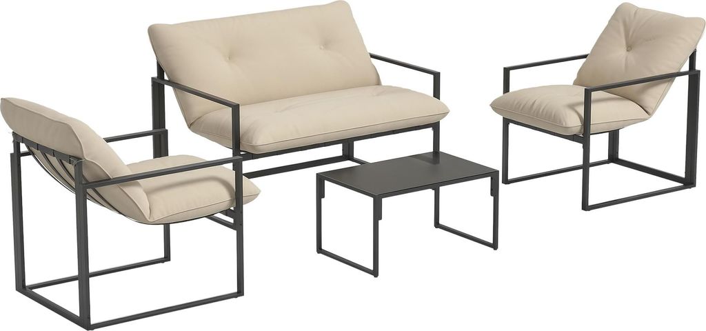 Outsunny Salon de jardin extérieur 4 pièces pour 4 Image du produit 