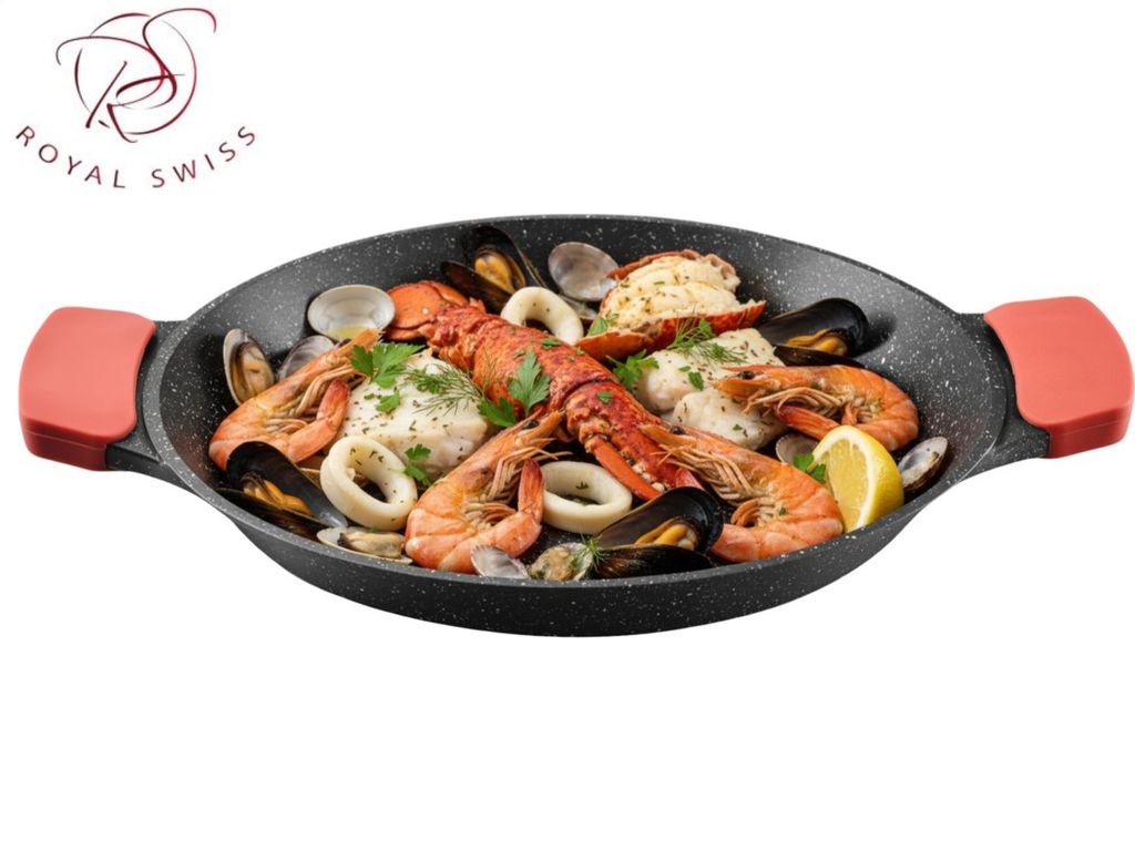 Royal Swiss® Paellapfanne 40 cm – Große Bratpfanne – Produktbild 