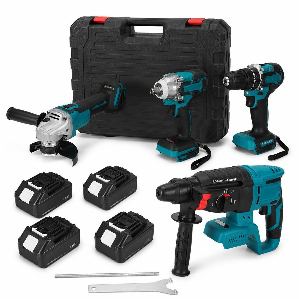 Zestaw narzędzi akumulatorowych Drillpro 4 w 1: wkrętarka Zdjęcie produktu 