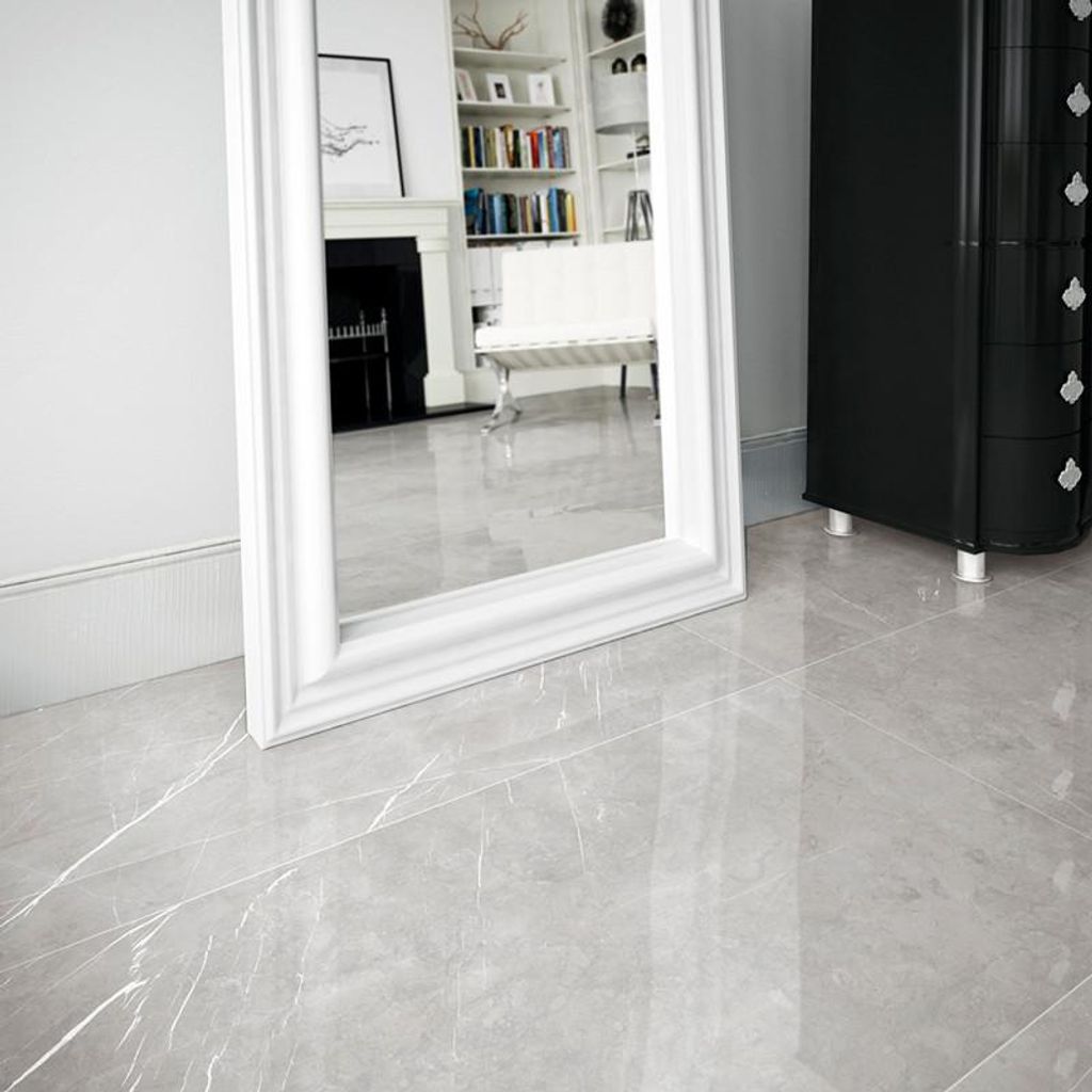 Fliese in Marmoroptik Pietra Light Poliert | 60x120 cm | 1.44 m²/s