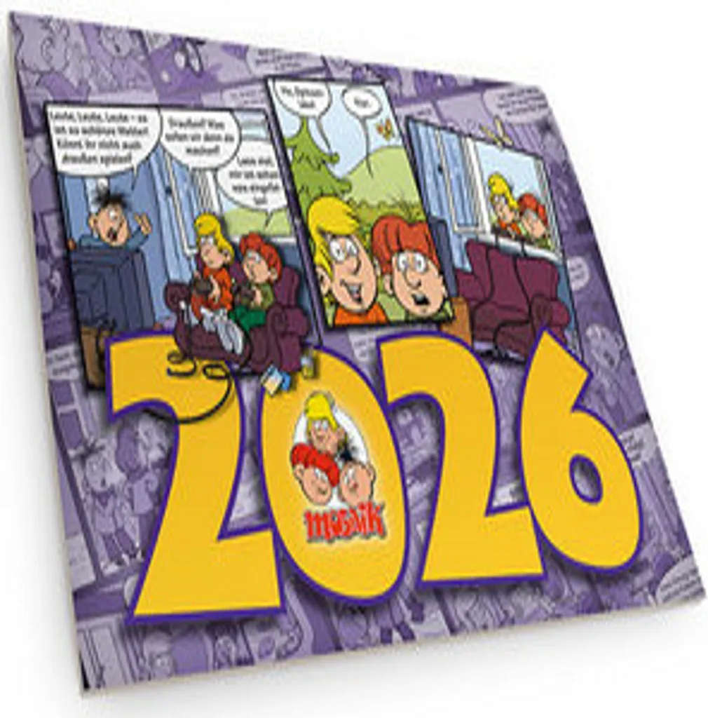 Calendrier mural MOSAIK 2026 grand format pour toute la famille