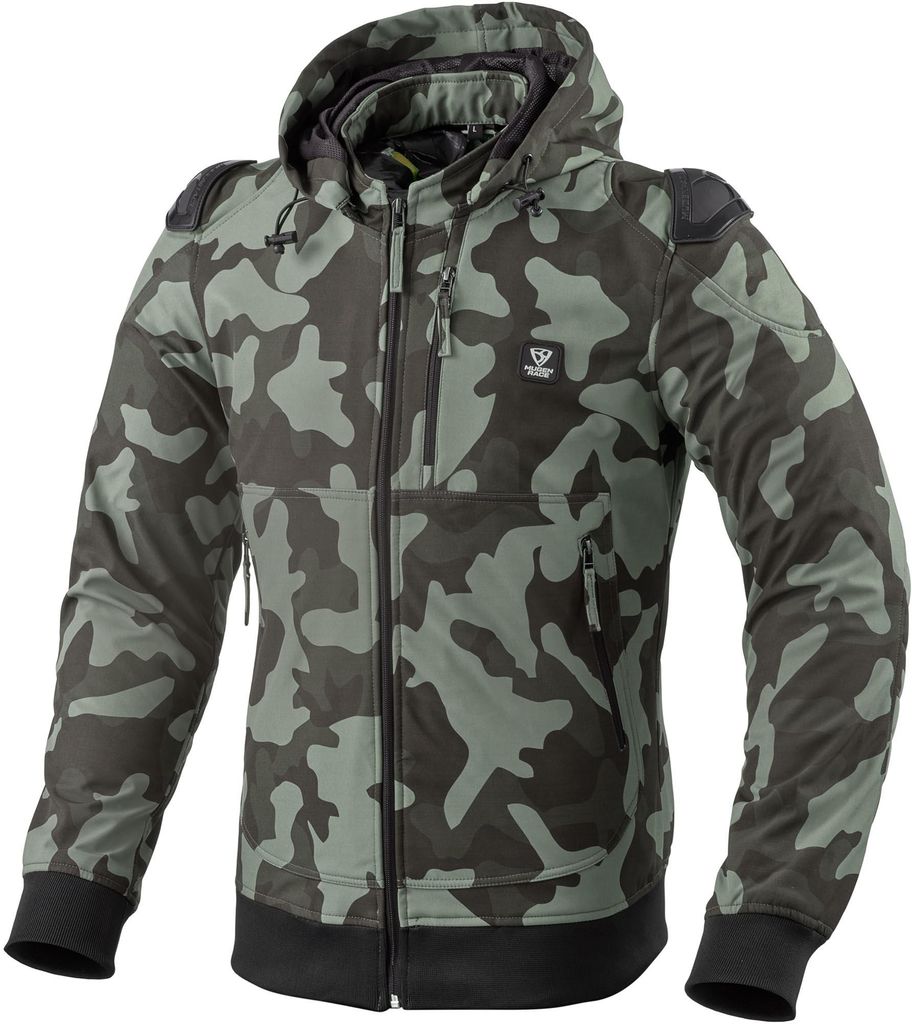 MUGENRACE Leo wasserdichte Motorrad Softshell Jacke, camouflage, M