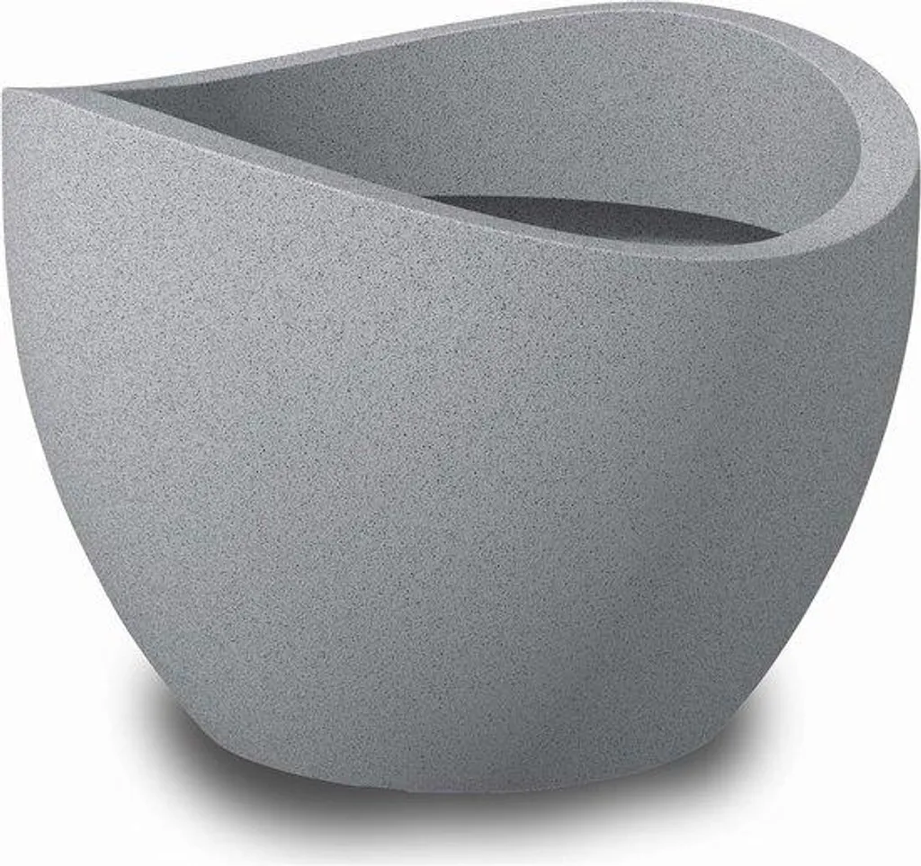 Jardinière de balcon Stony Grey 40 cm idéale pour vos plantations