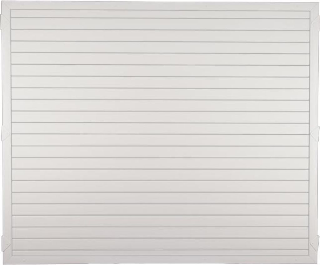 T&J LIGHTLINE Kunststoff Zaunelement 1800 x 1500 mm, weiß