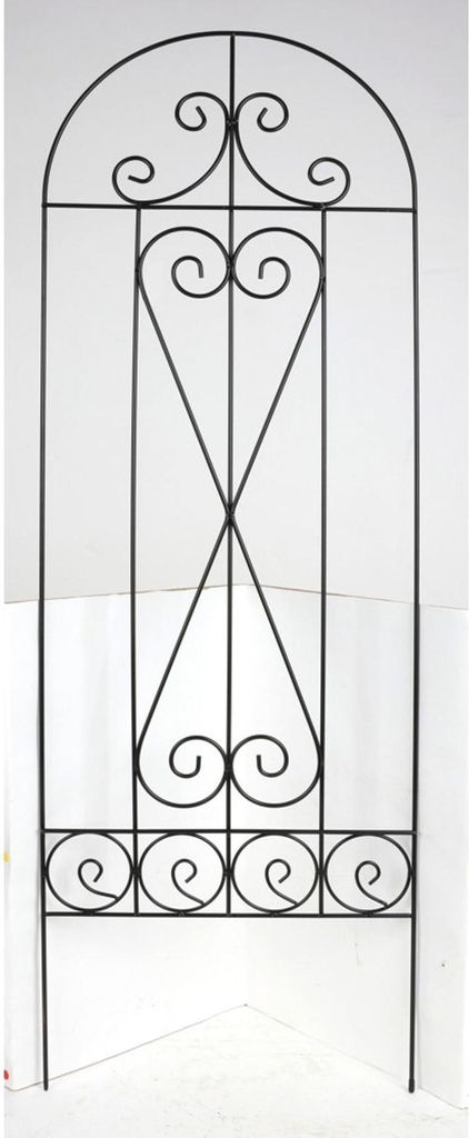 12x Rankgitter Metall schwarz 40x120 cm – stabile Rankhilfe für Kletterpflanzen, Rosen & Gemüse im Garten