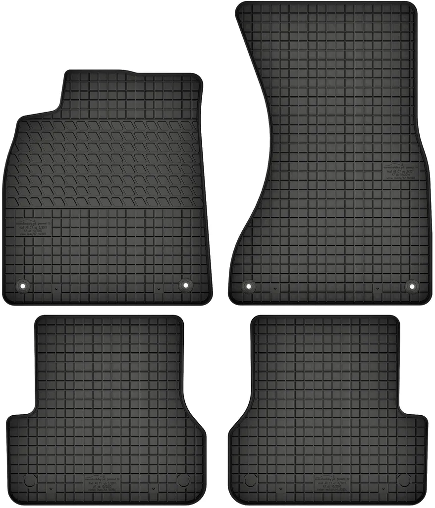 Tappeti Gomma Audi A6 C7 A7 Sportback | Protezione 3D con Bottoni