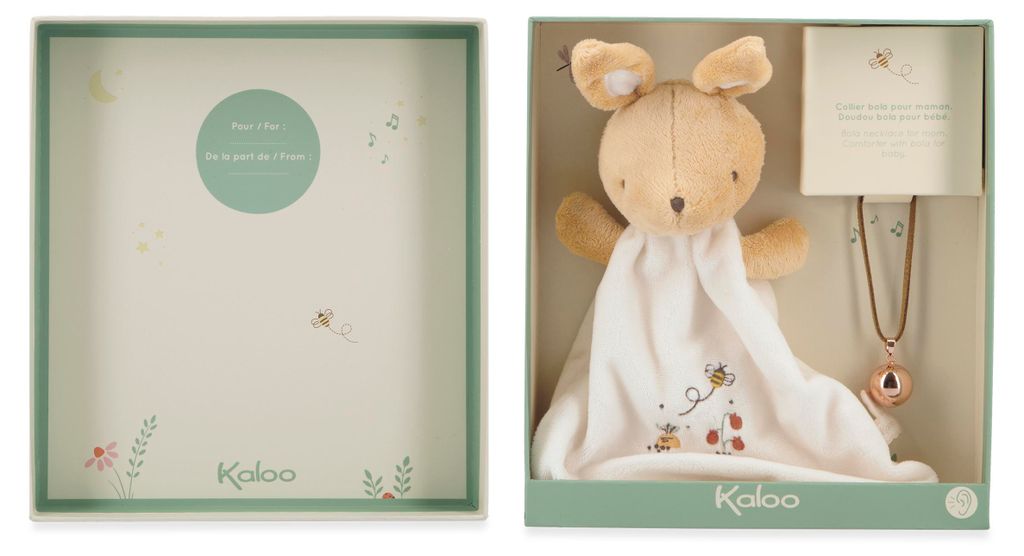 Kaloo Babytextilien - Petites Chansons Geschenkset Bola Hase mit Klang