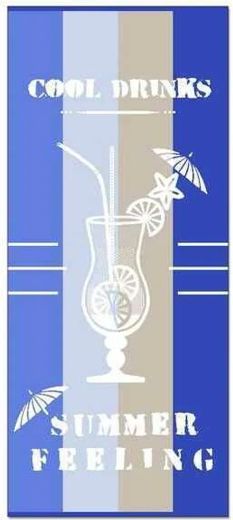 Telo Mare Framsohn Cocktail Blu Spugna Ritorta Resistente e Soft