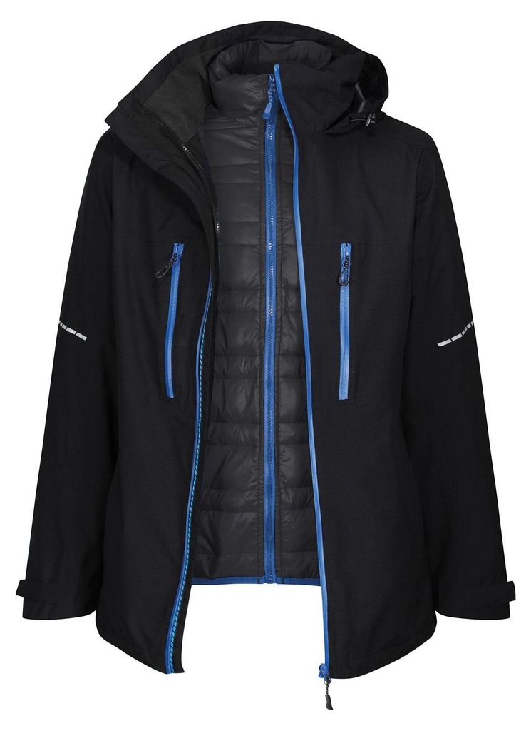 Regatta - "X-Pro Evader III" Jacke für Herren LT301 (3XL) (Schwarz/Dunkelblau)