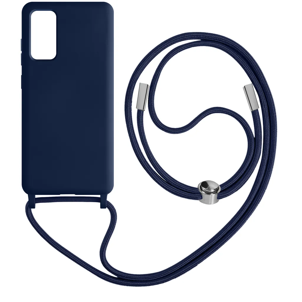 Cover Samsung S20 FE con Laccio Blu Scuro | Ideale per Genitori