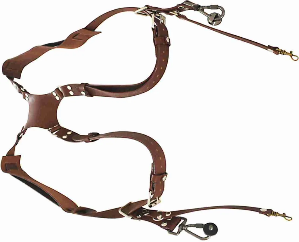 Harnais Photo en Cuir à Double Boucle Réglable - Ergonomie et Sécurité