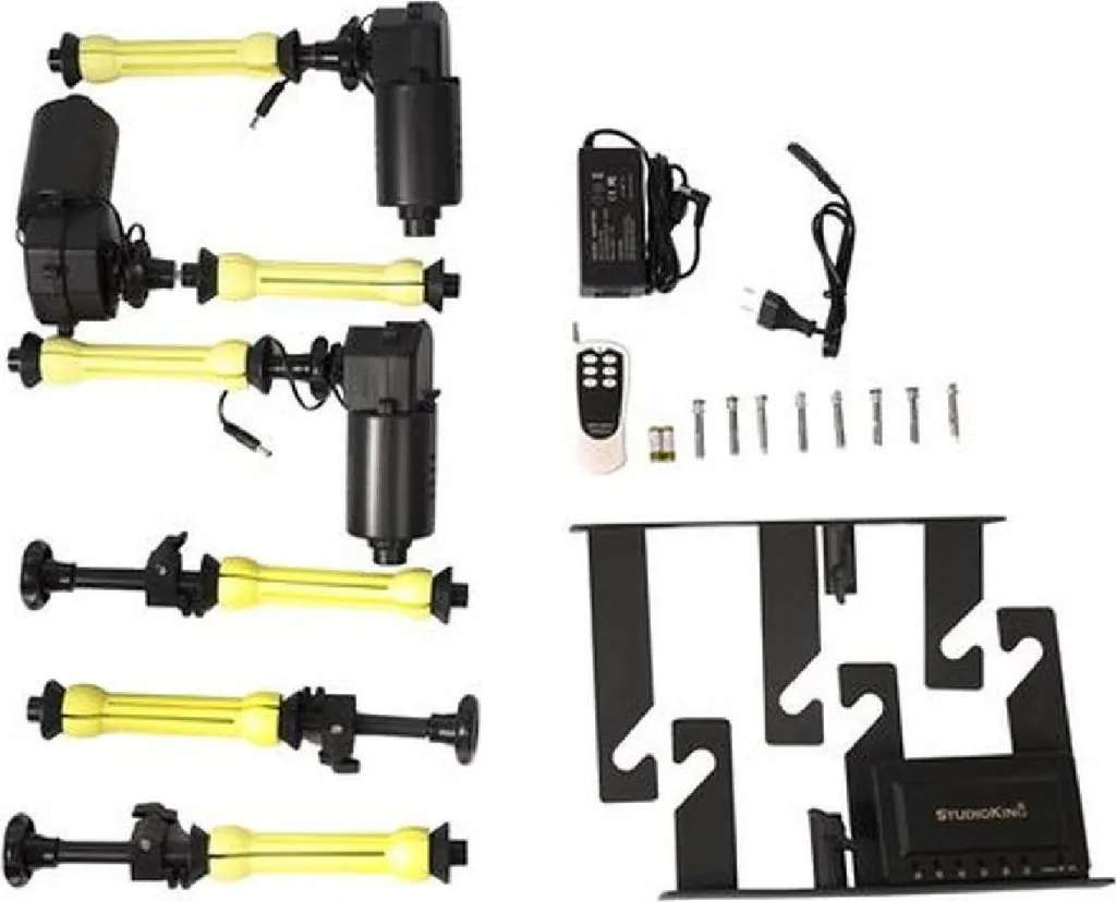 Support de fond motorisé pour studio photo avec commande électrique