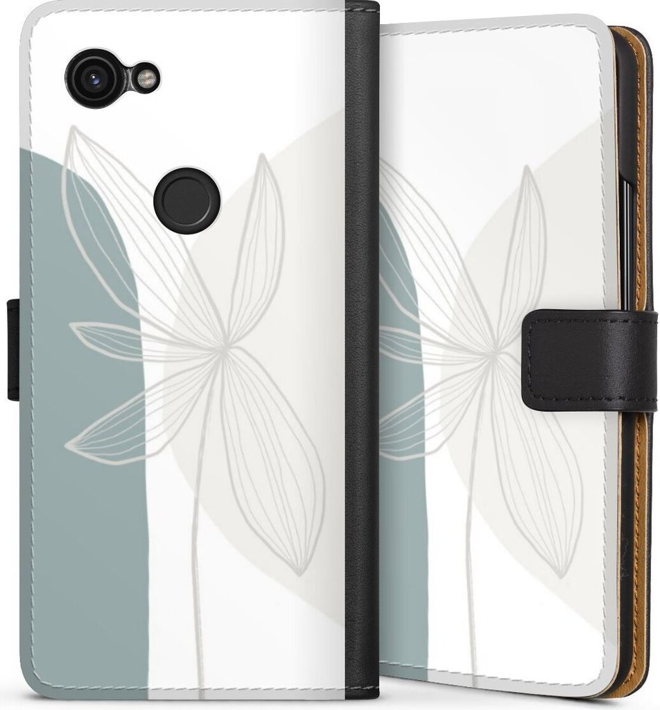 DeinDesign Klapphülle für Google Pixel 3a Handytasche Lederhülle Tasche Blume Boho Pastell