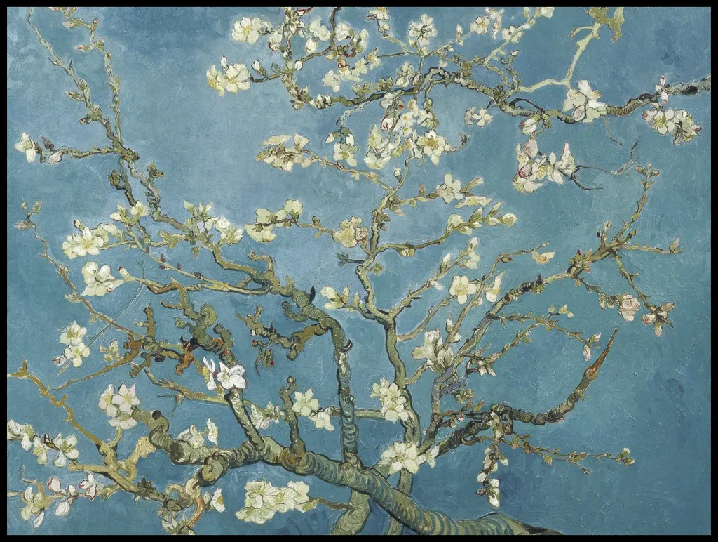 Affiche 100 x 75 cm Almond Blossom Van Gogh Vintage pour grand salon
