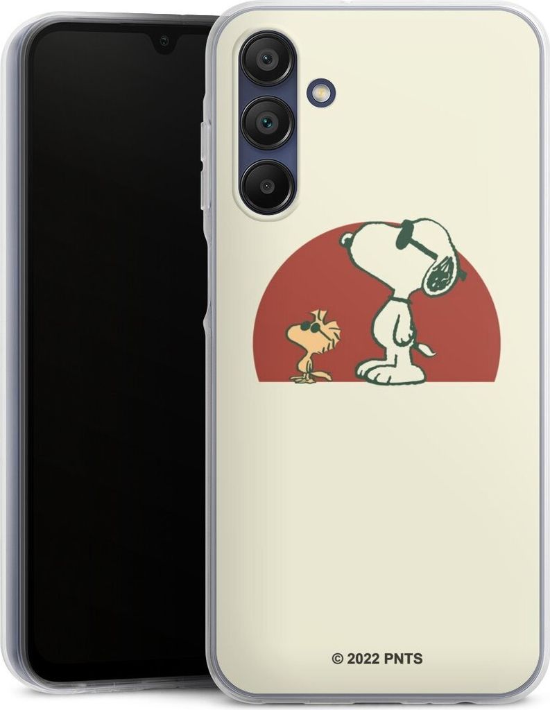 DeinDesign Handyhülle für Samsung Galaxy A15 Silikon Hülle Case Smartphone Schutzhülle Offizielles Lizenzprodukt Snoopy Kindheit
