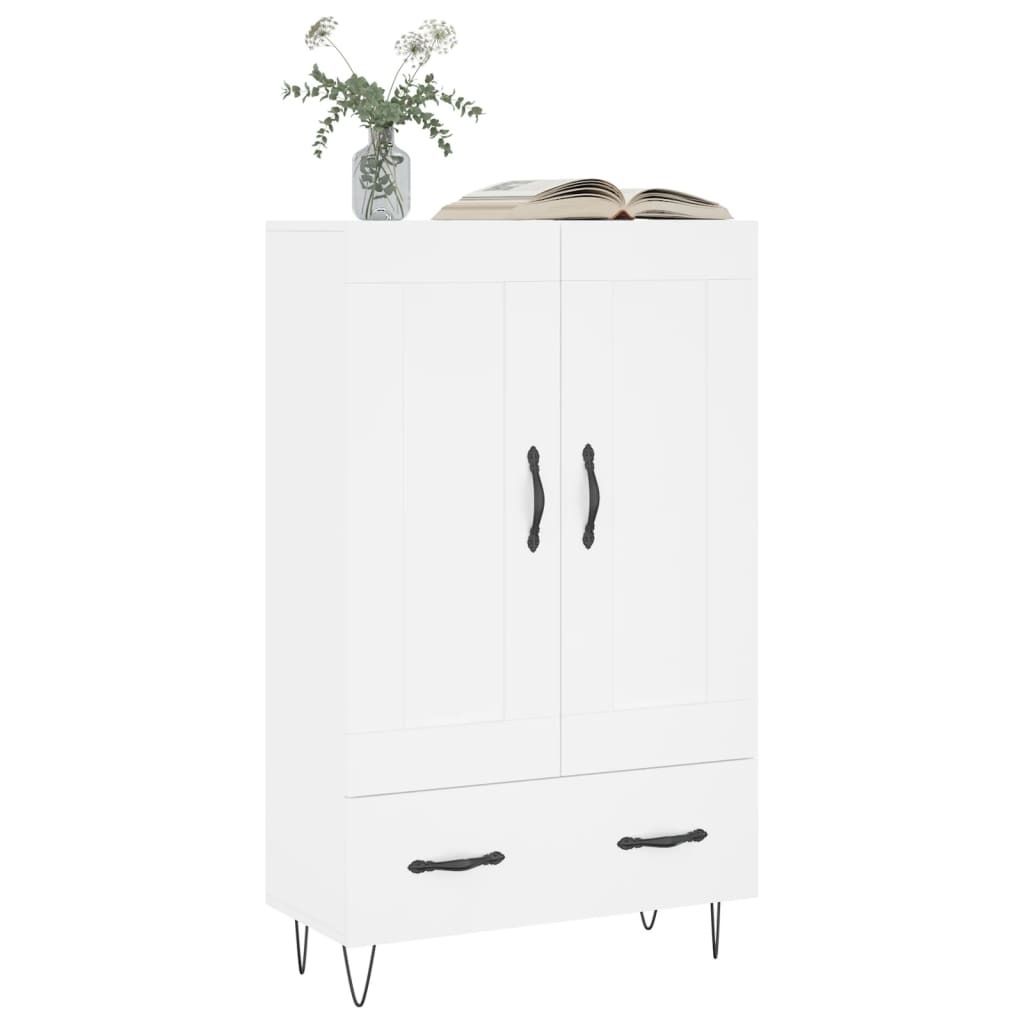 vidaXL Highboard White 69,5x31x115 cm výrobek z odvozeného Obrázek produktu 