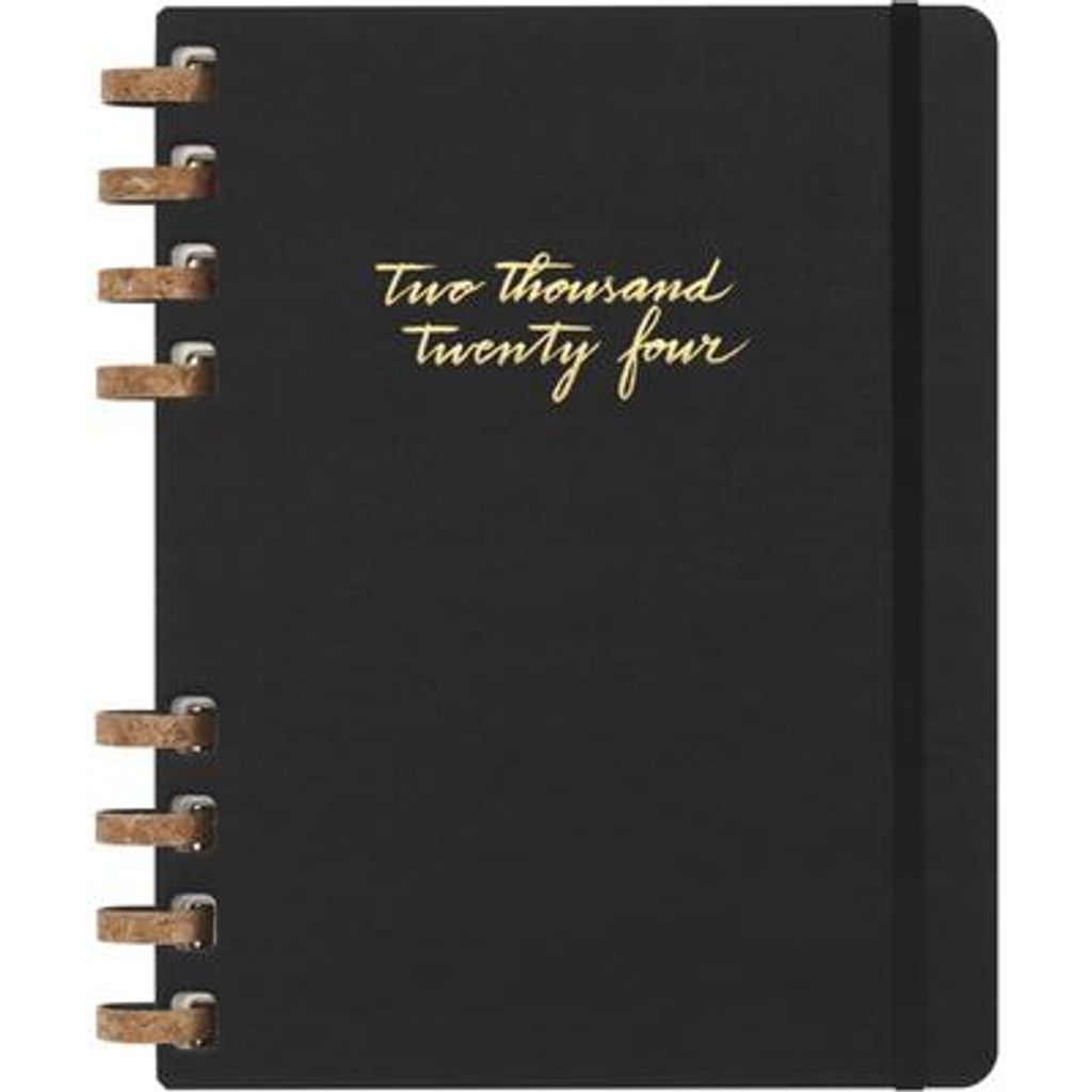 Moleskine 12 Monats Life Kalender Mit Spiralbindung 2024, Xl, Wochen-Monatskalender, Fester Einband, Schwarz