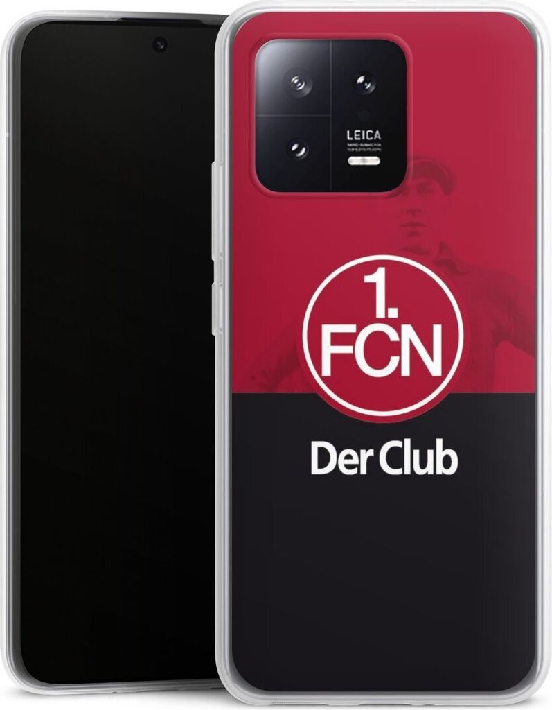 DeinDesign Slim Hülle für Xiaomi 13 Silikon Case Ultra Dünn Handyhülle 1. FC Nürnberg Der Club Offizielles Lizenzprodukt