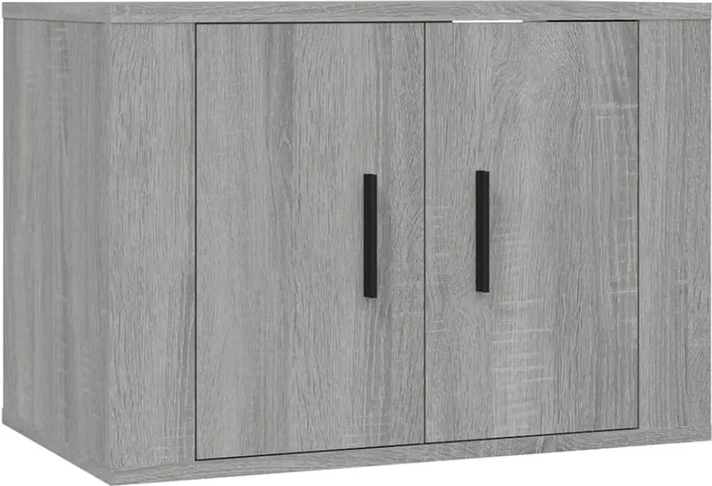 SYFAX Mobile TV Parete Grigio Sonoma 57x34,5x40 cm - Casa e Comfort