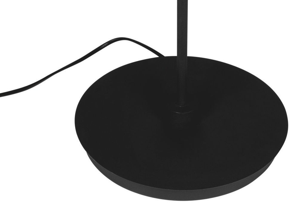 Moderne Stehleuchte aus Aluminium, Schwarz, 1.4 m Höhe, austauschbares Leuchtmittel