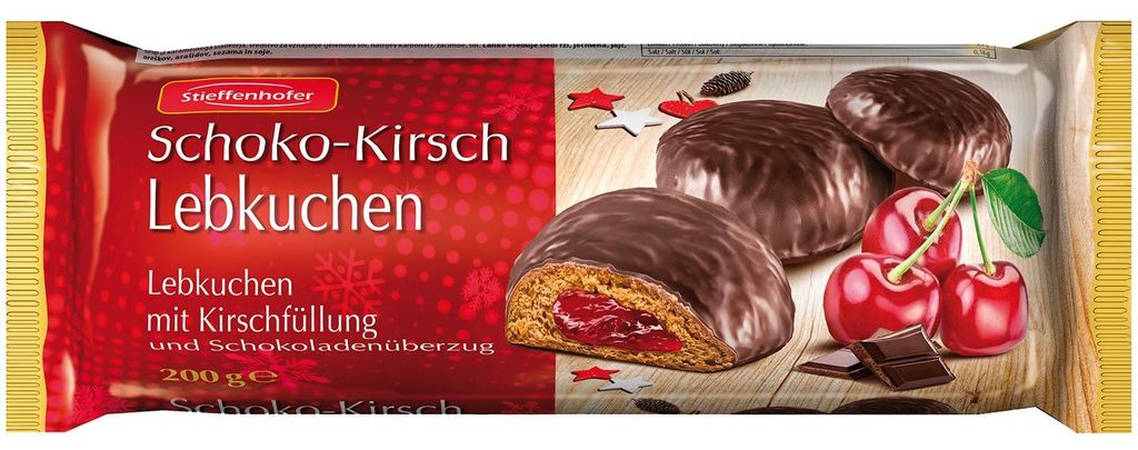 Stieffenhofer Schoko-Kirsch Lebkuchen 200g Produktbild 
