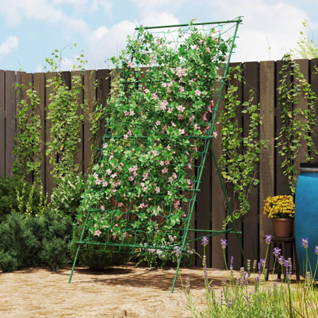 Rankgitter zum Stecken,Rankhilfe für Kletterpflanzen Spalier, Garten Spalier Pflanzenspalier für Gemüse Blumen Kletterpflanzen