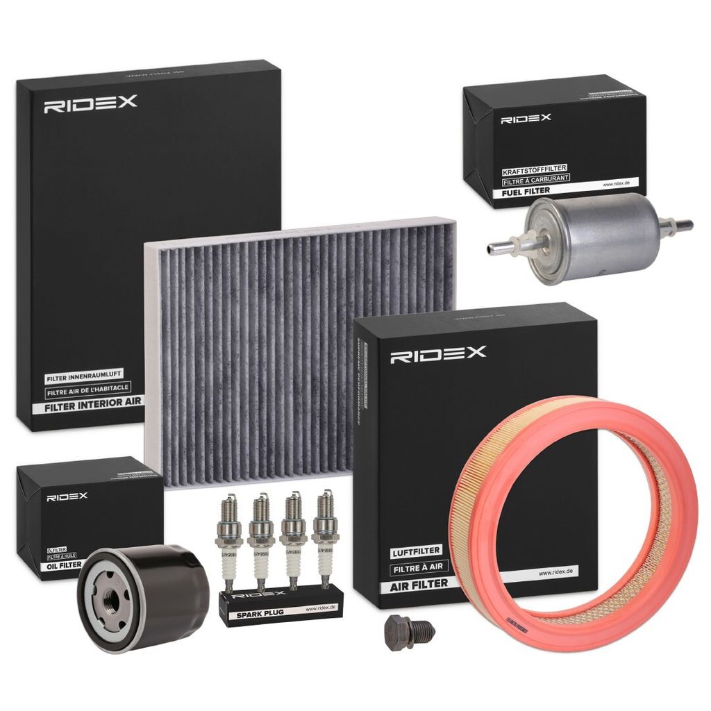 RIDEX Inspektionspaket Filterset für VW Lupo (6X1, 6E1) für SEAT AROSA (6H)