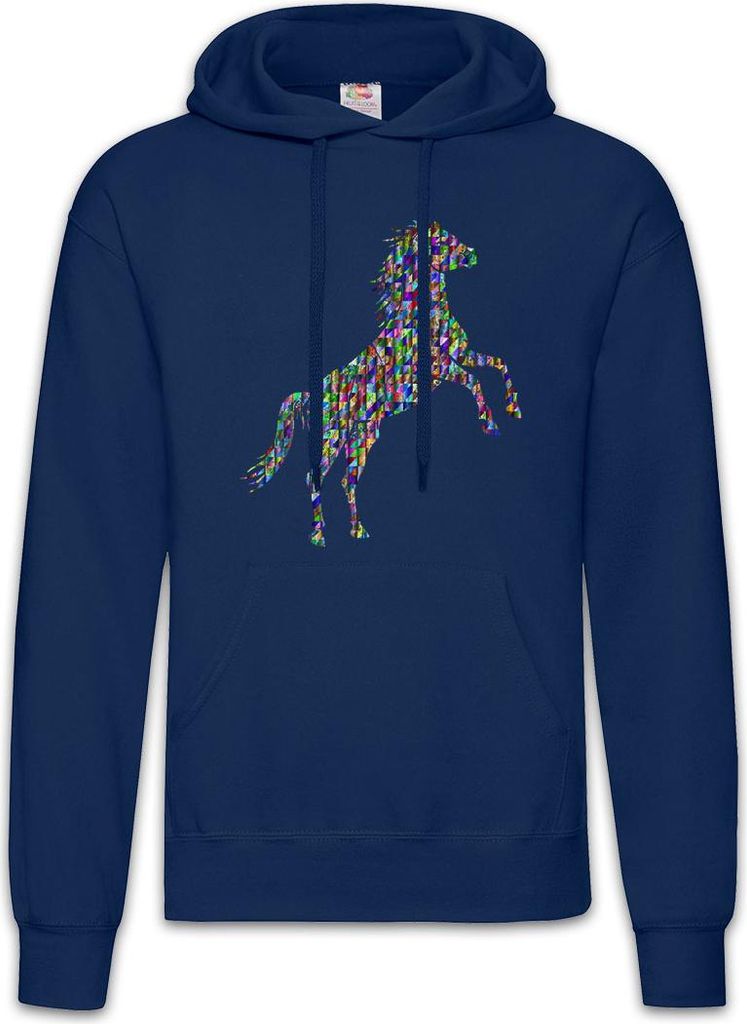 Urban Backwoods Colored Horse II, Herren Hoodie, Farbe: Navy, Größe: S