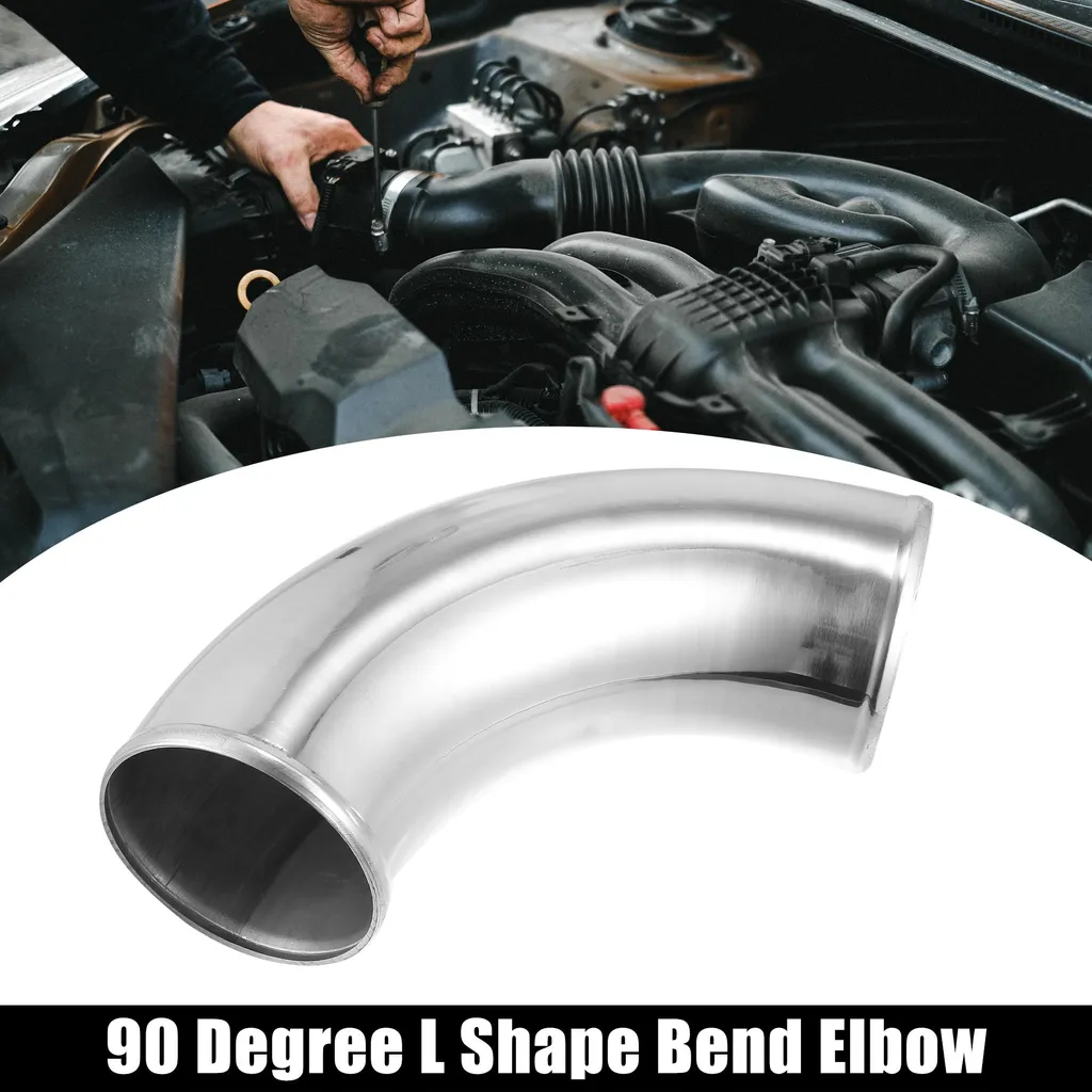 Coude Intercooler Aluminium 90 Degrés 4 Pouces avec Pattes Longues