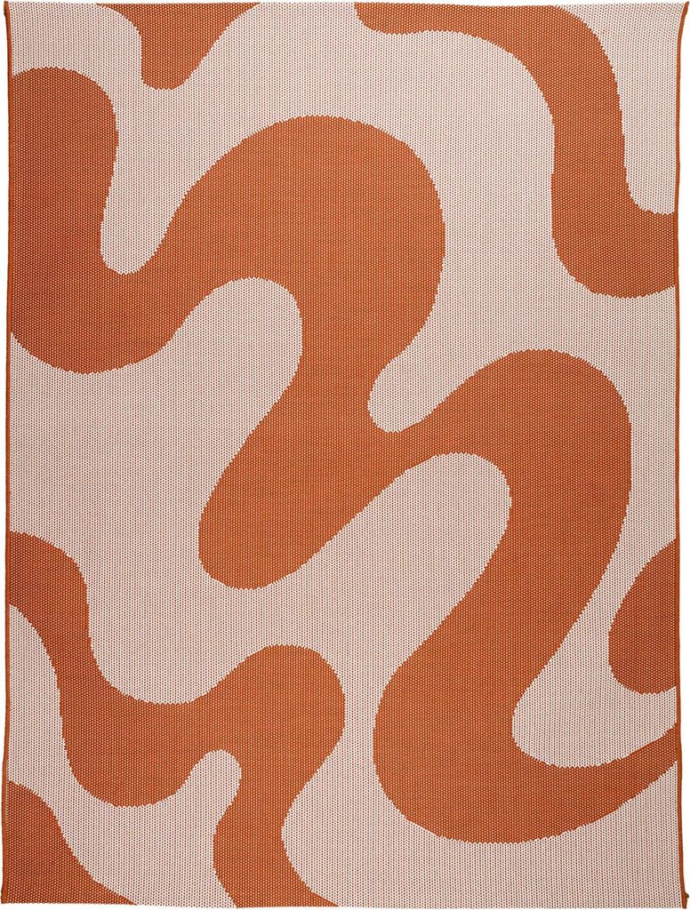 Volero - Outdoor Teppich - Summer Swirl Terracotta - 80x150 Produktbild 