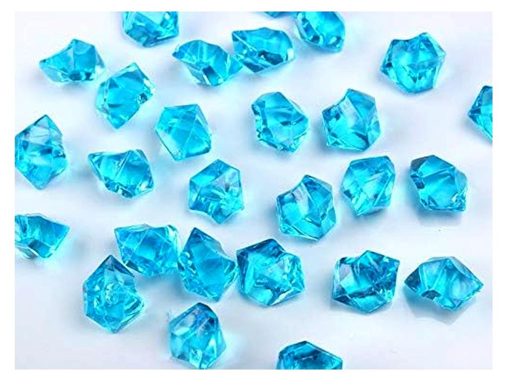 50 Kristallsteine Türkis 25 mm - EIS Dekoration Streudeko Tischdeko