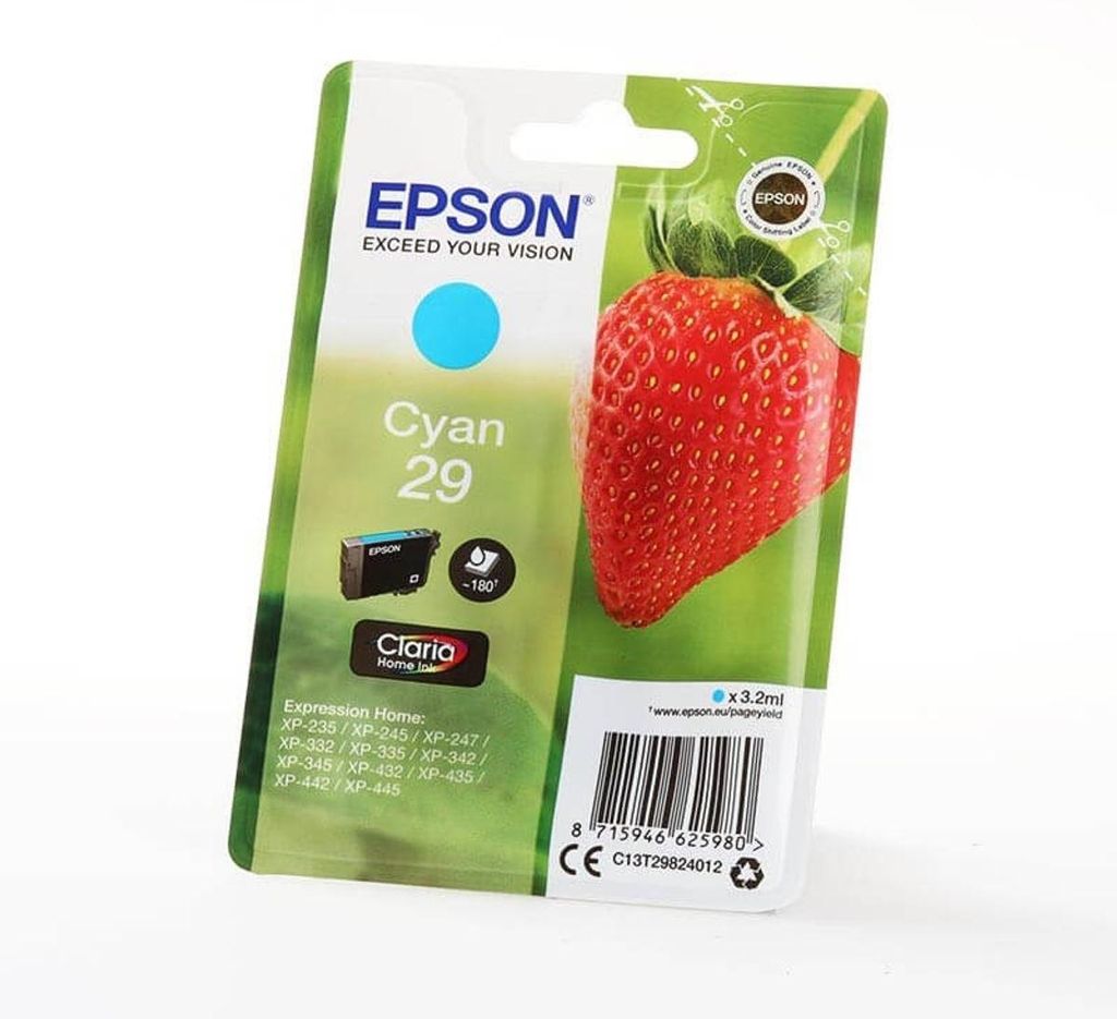 EPSON Inkjetpatrone Nr. 29 cyan C13T29824012 Produktbild 