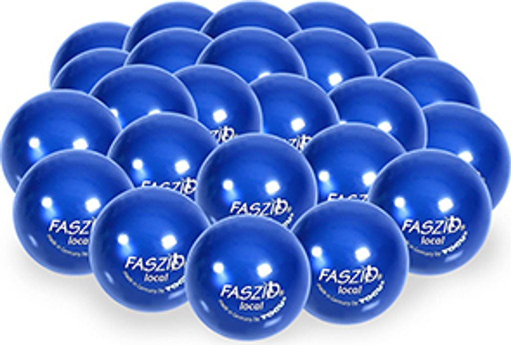 25 Togu Faszio Bälle local, 4cm Ø - blau Produktbild 