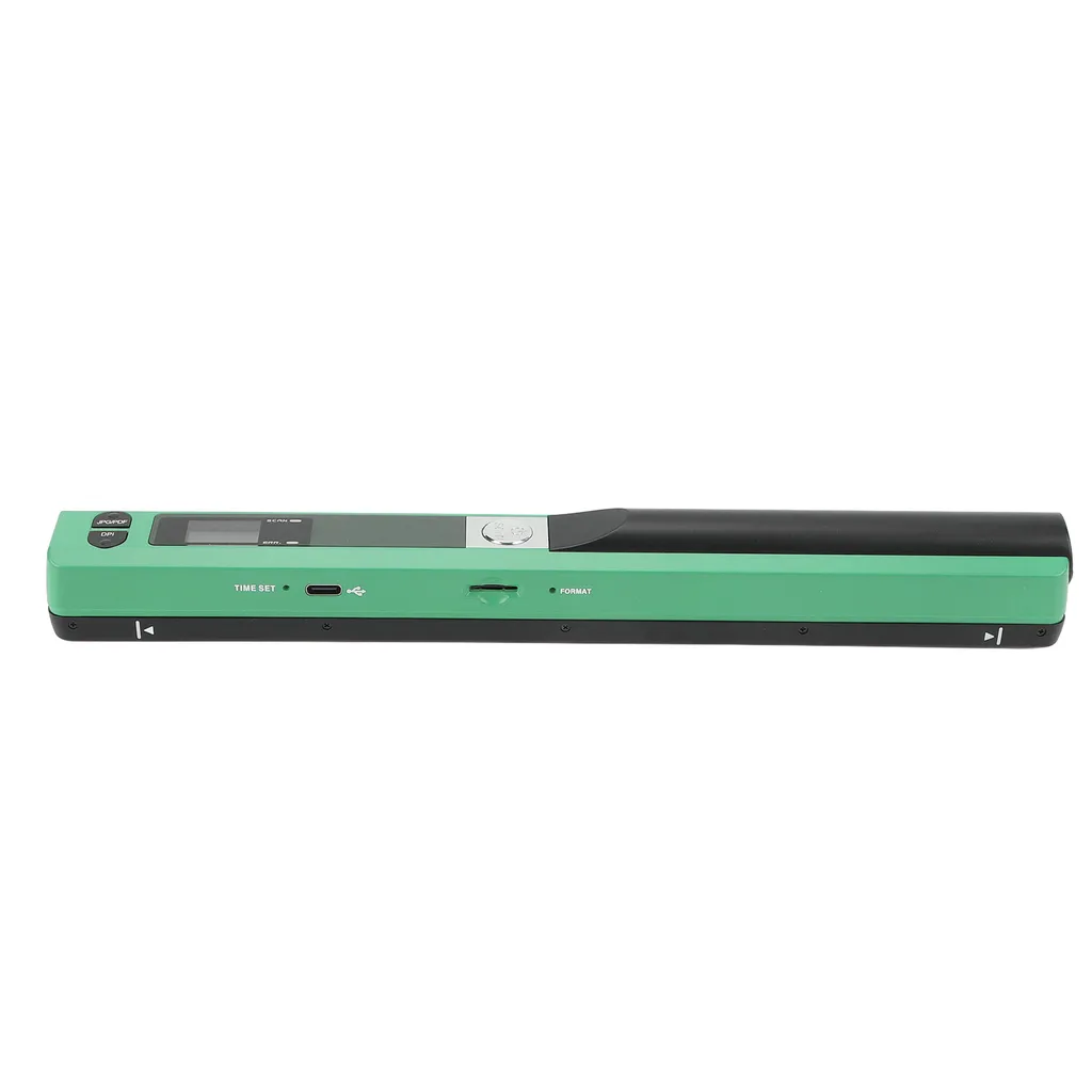 Scanner de documents portable A4 900 dpi, numériseur à main vert USB