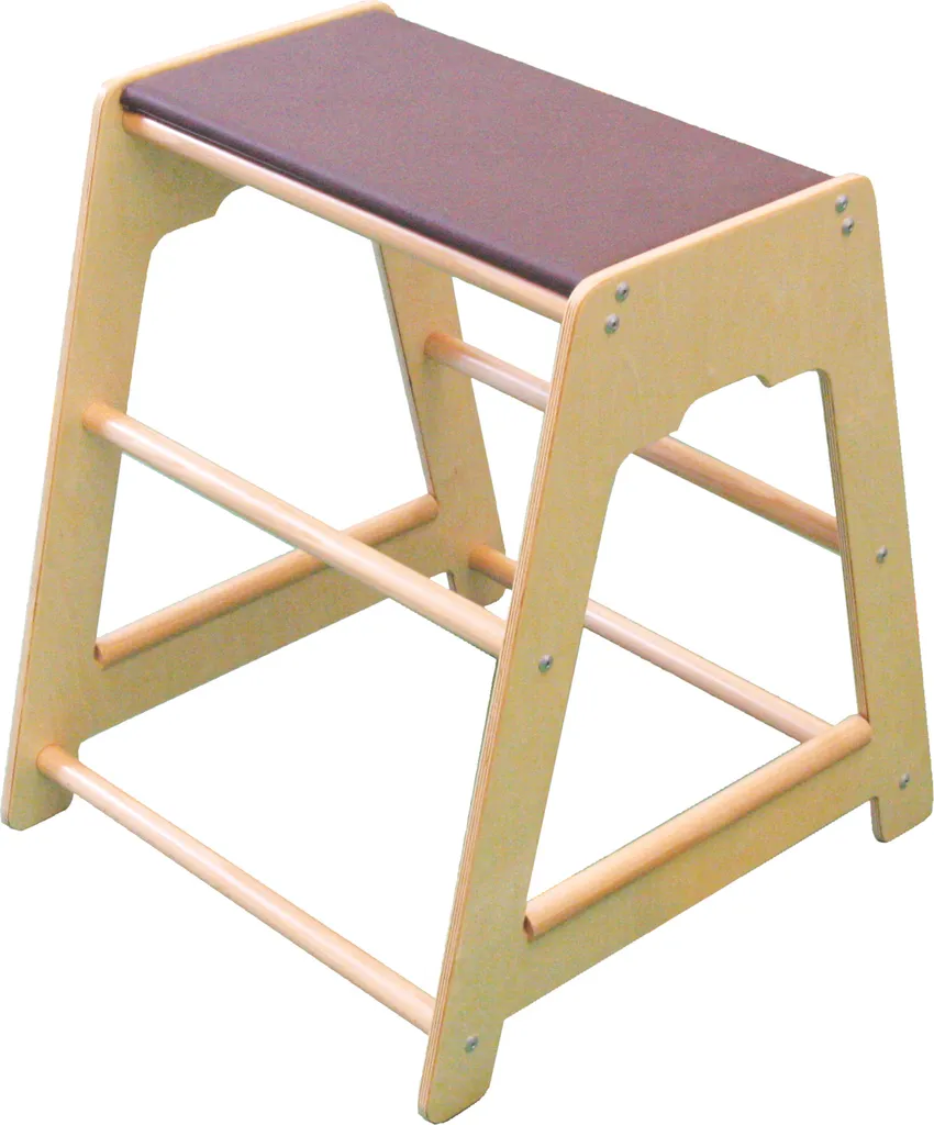 Grand caisson Edugym robuste 72 cm de hauteur avec finition bois naturel