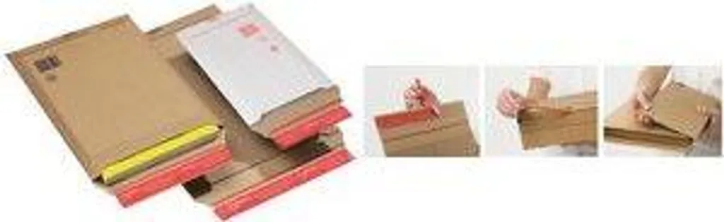 Pochette carton ondulé avec fermeture autocollante 530x720 mm ColomPac