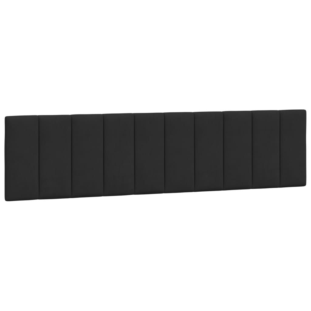 Cuscino per testiera nero 200 cm in velluto Immagine del prodotto 
