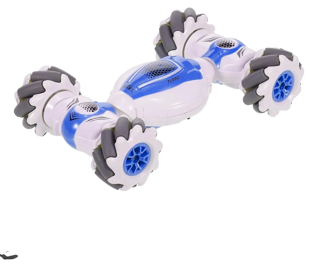 Voiture RC Stunt tout-terrain bleue : le cadeau idéal pour piloter par geste