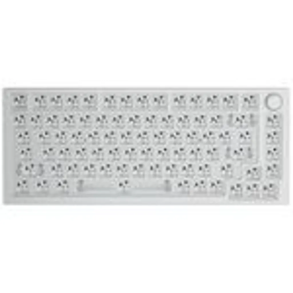 Clavier Gamer TKL Glorious GMMK Pro White Ice châssis alu argenté 75%