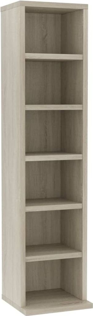 vidaXL Armoire CD Chêne Sonoma 21x20x88 cm Bois composite Image du produit 