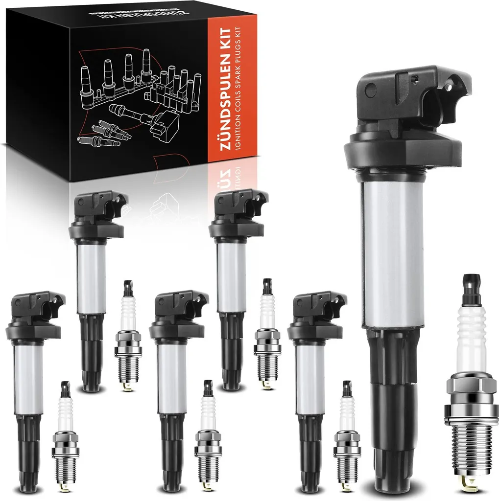 Pack Allumage Haute Tension 6 Bobines + 6 Bougies pour Moteur BMW N52