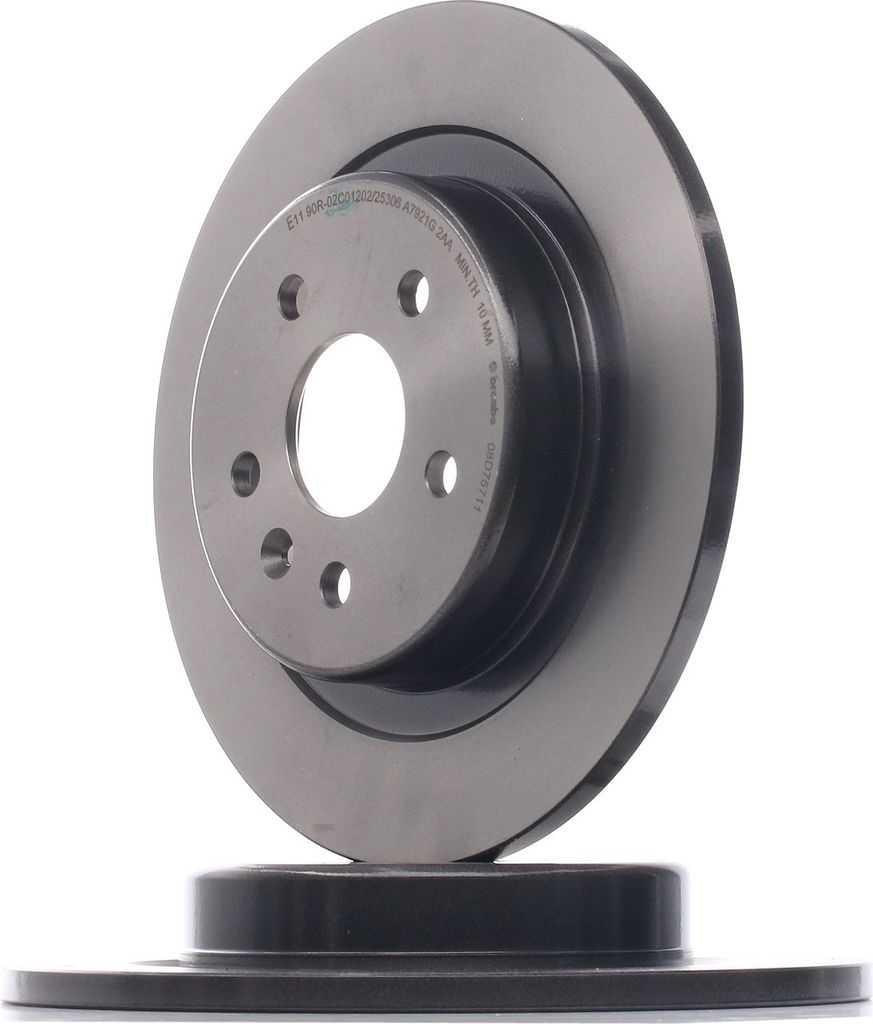 2x BREMBO Bremsscheibe 08.D757.11 für OPEL Astra K Sports Produktbild 