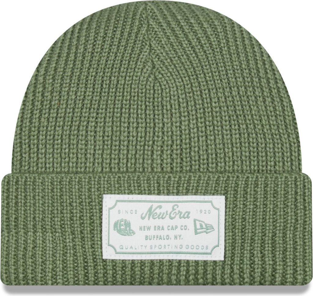 New Era Strick Wintermütze Short Cuff Beanie - PATCH jade