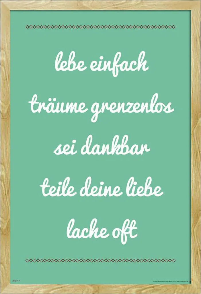 Poster Ispirazionale Shinsuke® Cornice Faggio - Arredo Wellness