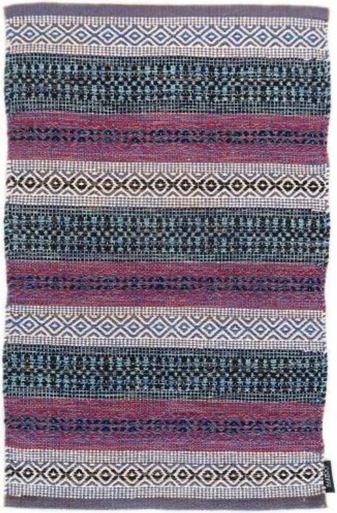 Tapis de Salon Kilim Moderne Safran 113 Lila et Essence 120x170 cm